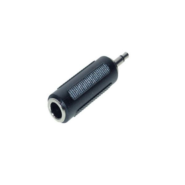 S-Conn Adapter, Klinkenstecker Mono 3,5mm auf Klinkenkupplung Stereo 6,3mm, 57010