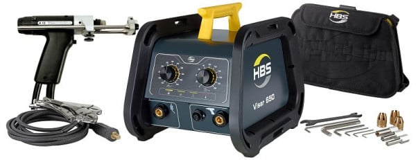 HBS Geräteset Visar 650 (100 bis 240 V EU) komplett mit A 12 mit Keramik-Stativ PSC-1, Massekabel und Gerätezubehör ARC Keramik 6 bis 10 mm, Werkzeugtasche, VISAR650AK+