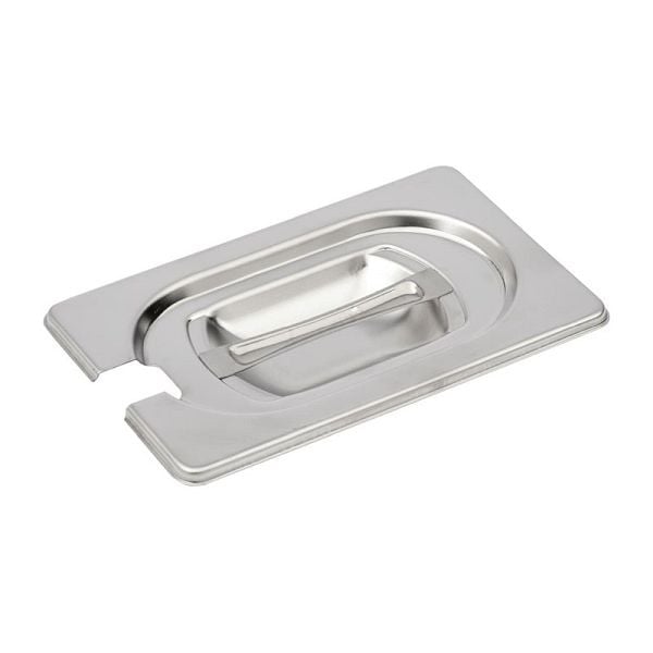 Gastro M Deckel Edelstahl GN1/9 mit Löffelaussparung, DR492