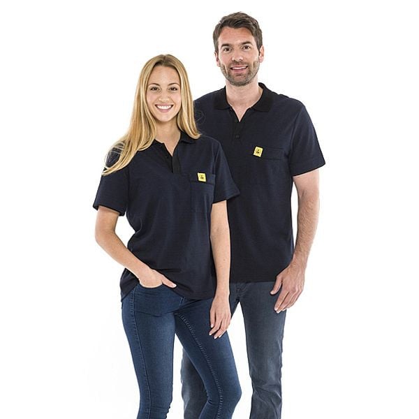 SafeGuard ESD-Poloshirt navyblau, 210g/qm Größe S, DSWL44387