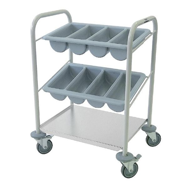 Craven Stahl Besteckwagen, Maße: 84 x 56 x 42,5 cm, Gewicht: 10,2 kg, P100