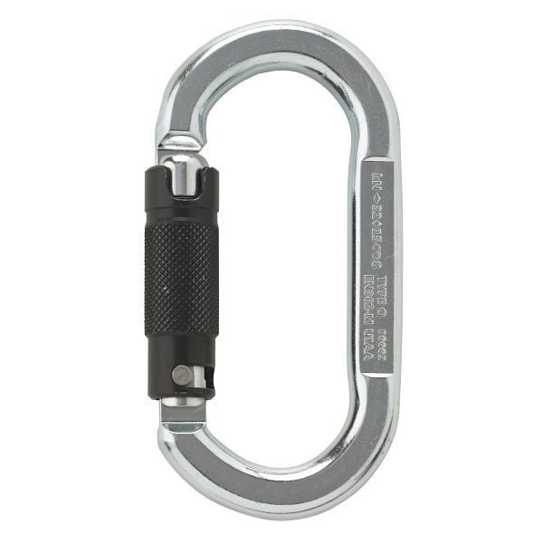 AustriAlpin Karabiner SYMM OVAL 2-Wege-Autolock Stahl 32 kN, VE: 40 Stück, TK35AK