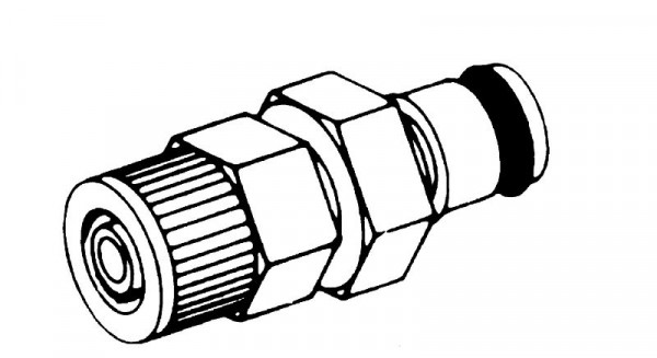 Bürkle Schnellverschluss- Kupplungen NW 3,2 mm, Schlauchnippel mit Schlauchverschraubung POM, Ø: 4 x 6 mm, ohne Ventil, 8752-1004