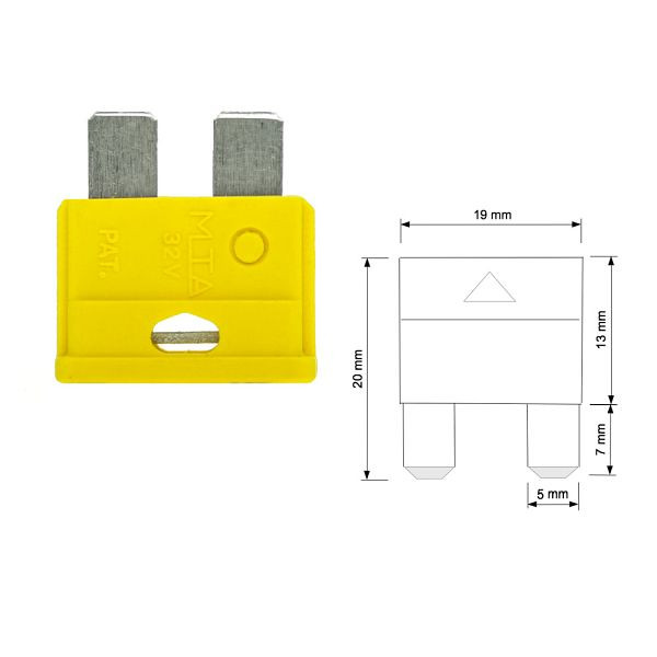 Offgridtec 20A KFZ standard Flachsicherung 6-32V, 8-04-001400