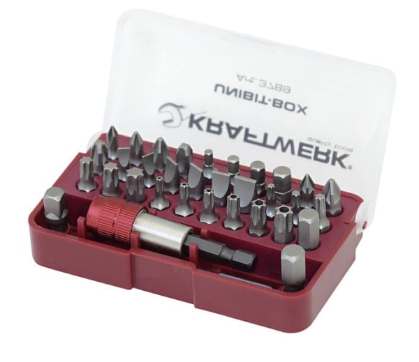 Kraftwerk Universal-Bit-Box mit Bit-Schnellwechsel-Magnethalter, 1/4" 33 tlg, 3789