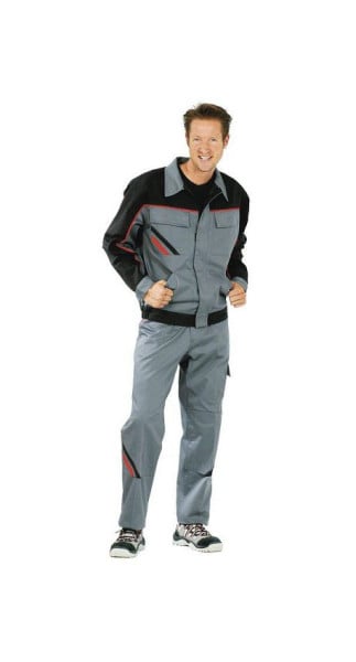 Planam Highline Bundjacke, schiefer/schwarz/rot, Größe 56, 2312056