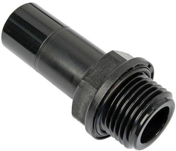 timmer BG-GES-18-1/2-KU, Gerader Einschraubstecker - zylindrisch, mit O-Ring-Abdichtung, Rohr-AußenØ: 18 mm, Gewinde: 1/2'', VE: 5 Stück, 03070212