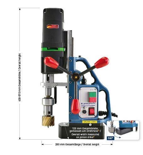 Karnasch Kernbohrmaschine KAS50 SENSOR 110 Volt USA-Version, 208024020