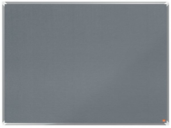 Nobo Premium Plus Filz-Notiztafel 90 x 120 cm, Farbe: Grau, 1915196