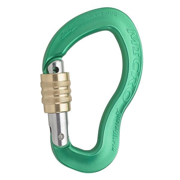 AustriAlpin Karabiner MICRO Schraubverschluss, eloxiert, VE: 40 Stück, KM01BMS-N