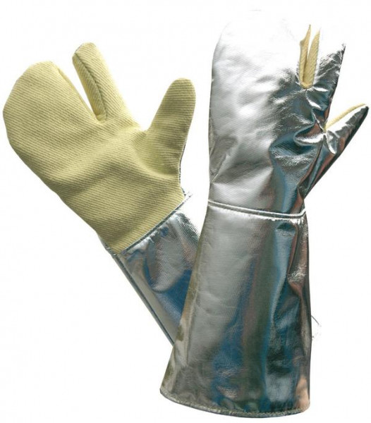 Hase Safety WEGA, 3-Finger-Hitzehandschuhe, Kevlar-Gewebe 600g, ca. 500°C, Größe: 10, 654540