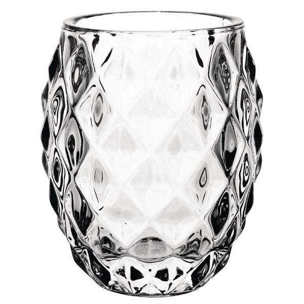 Olympia Teelichthalter Diamantdesign Glas, VE: 6 Stück, GM227