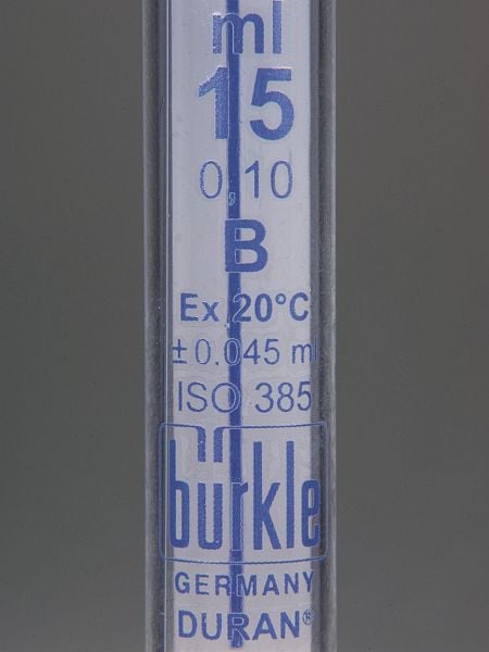 Bürkle Titrierbürette mit Splitterschutz, Inhalt: 0,5 l, Höhe: 52 cm, 9695-3015