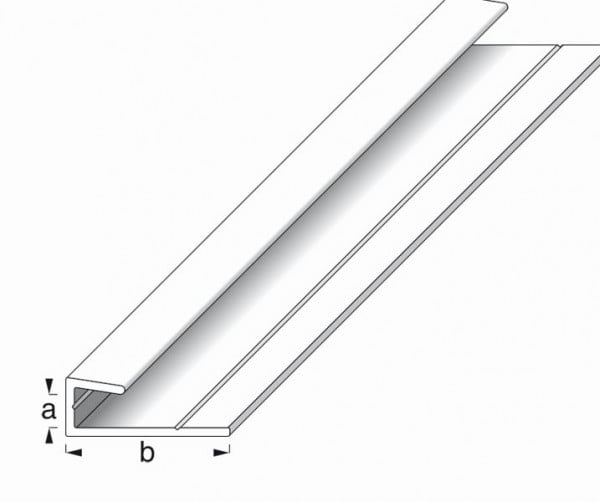 Vormann Alu Rahmeneinfür 5,1 x 25 x 1,3 silber 1m, 054495100AL