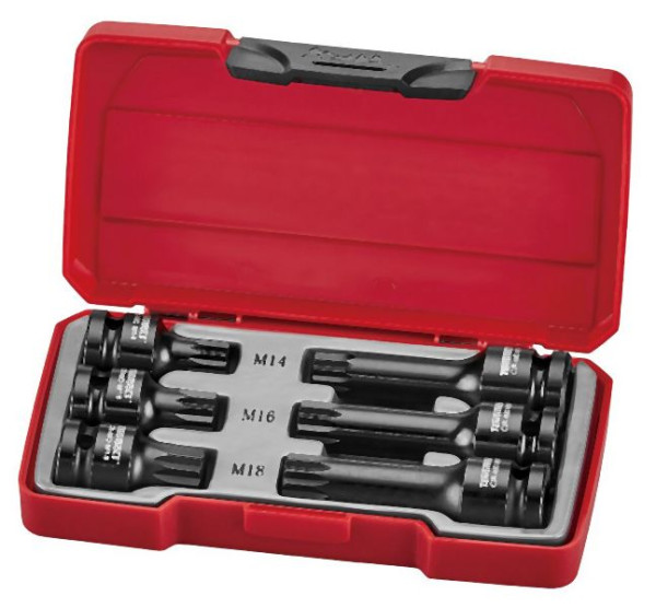 Teng Tools 1/2"-XZN-Schlag-Steckschlüssel-Set, DIN, 6 Teile, T9206