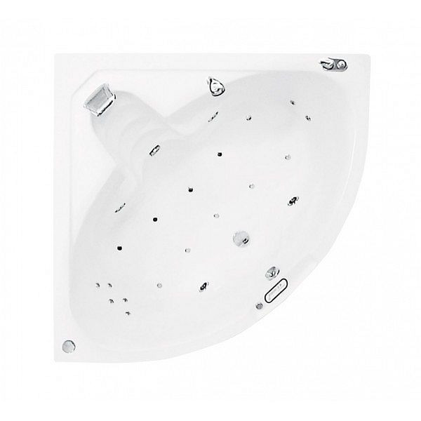 Sanotechnik Eckbadewanne Riviera mit System Super Wellness, 259016