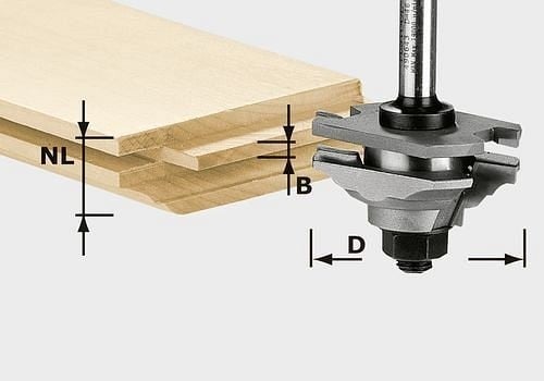 Festool Profil-Federfräser HW S8 D46 x D12-FD, 490643