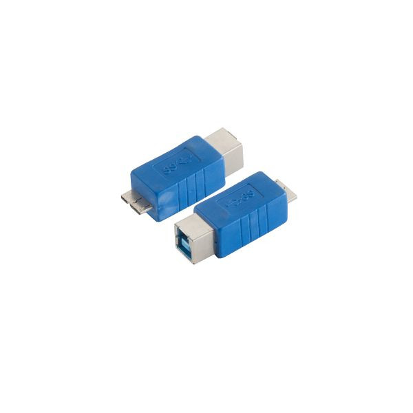 S-Conn USB Adapter 3.0 Typ B Kupplung auf Typ B Micro Stecker, blau, 77049-3