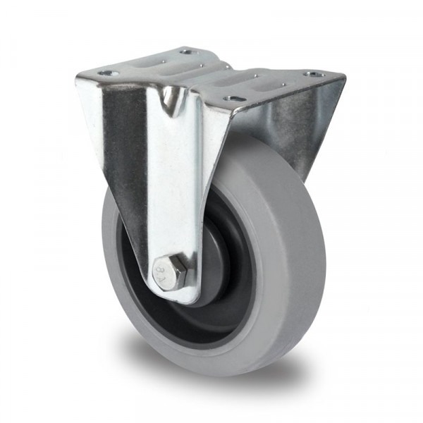 Cascoo Bockrolle, Cascoo Basics, Ø 125 mm, TPE, Mittiges Kugellager, Traglast: 160 kg, FBP32W0125P2D2B32