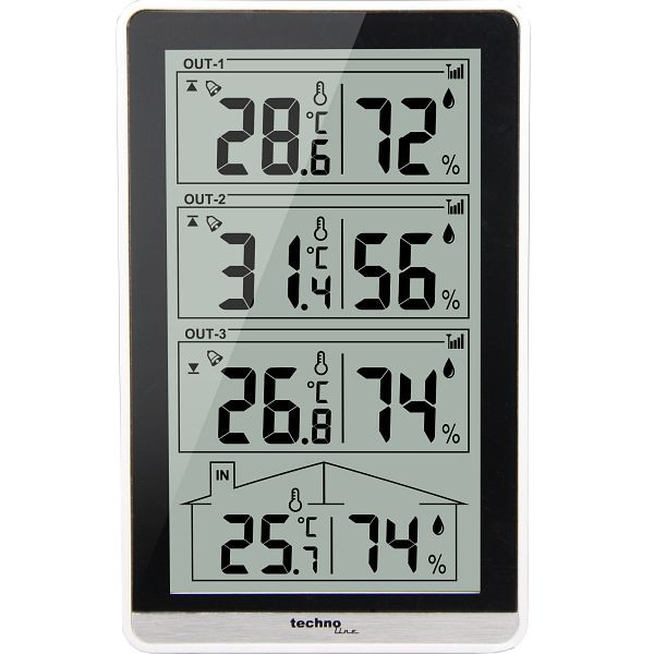 Technoline Temperaturstation, Abmaße: 81 x 133 x 40 mm, WS 7060