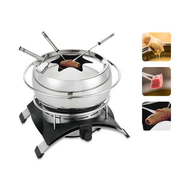 NOVIS Fondue Set Inox, 950 W / 220-240 V, 6014.21.1