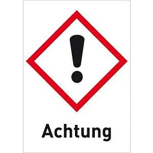 Moedel Gesundheitsgefahr (GHS 07) Achtung, Folie, 37x52 mm, VE: 6 Stück/Bogen, 56440