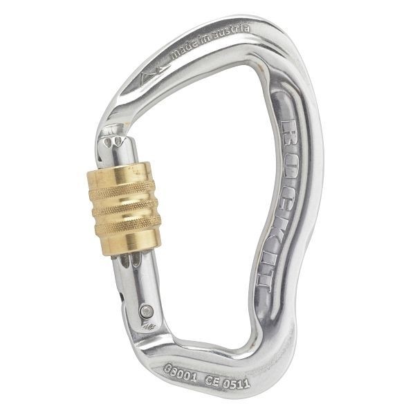 AustriAlpin Karabiner ROCKIT, Schraubverschluss, poliert, VE: 40 Stück, KG01ACS