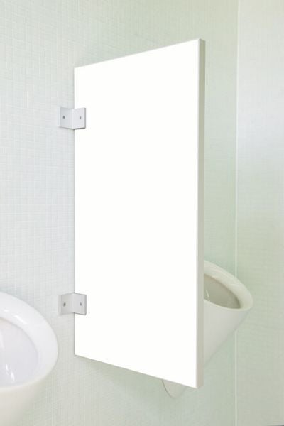 KEMMLIT Standard Urinaltrennwand Novara aus Holzwerkstoff Verkehrsweiß, 15120001