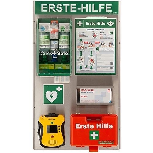 B-SAFETY Erste-Hilfe-Station PREMIUM PLUS - ohne Defibrillator, BSA-21-00