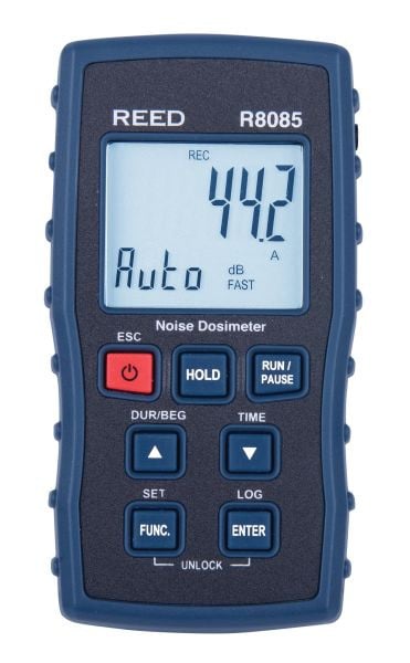 REED Geräuschdosimeter, Abmessungen: 10,7x5,8x2,5 cm, Gewicht: 0,43 kg, R8085