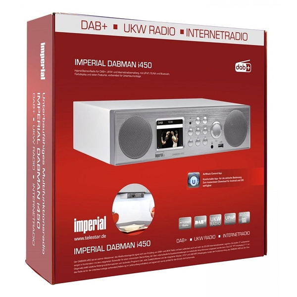 IMPERIAL DABMAN i450 UKW-Radio kaufen: Preise 22-246-00 günstig große versandkostenfrei Küchenunterbauradio weiß günstige & Spotify Internet- Connect DAB+ online Auswahl