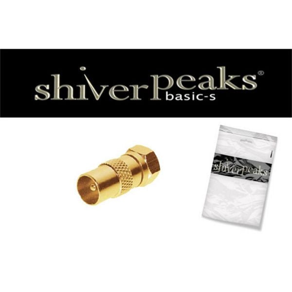 shiverpeaks BASIC-S, IEC-Stecker auf F-Stecker, vergoldet, ZZF, BS85323-G