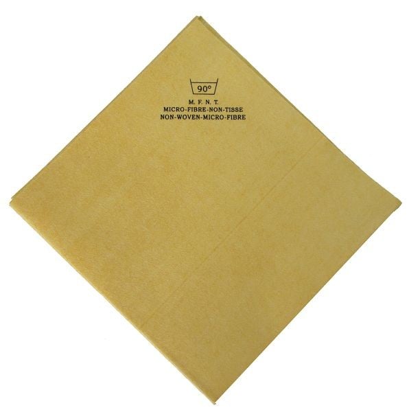 De Witte Non Woven Mikrofasertuch 40 x 38 cm gelb - 140 g ECO, VE: Beutel a 5 Stück, 370.000.001