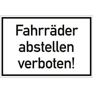 Moedel Fahrräder abstellen verboten!, Alu, 300x200 mm, 99071