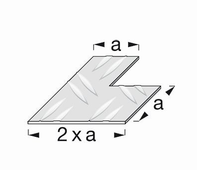 Vormann Alu Riffel-Knotenbleche 29,5, VE: 4 Stück, 054429029AN