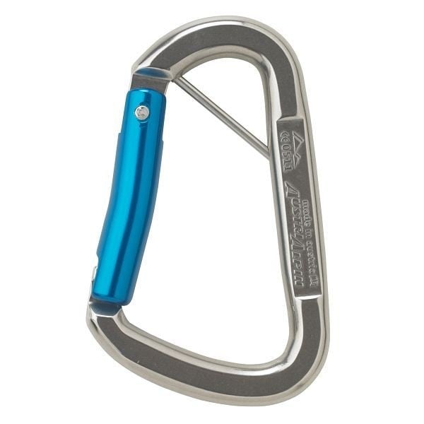 AustriAlpin Karabiner D ASYMM gebogener Schnapper Edelstahl 33 kN, VE: 40 Stück, TN01BK-IS