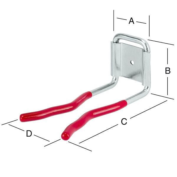 Vormann Staubsaugerhalter 46 x 55 x 126 x 60 mm, 001462000BL