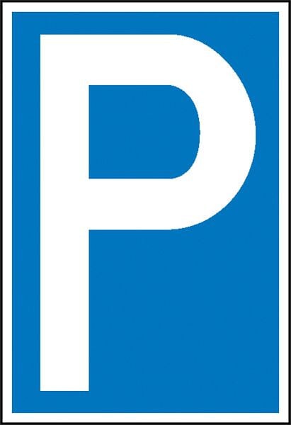 SafetyMarking Parkplatzschild, Symbol: P, BxH 40x60 cm, Aluminium, 52.5142