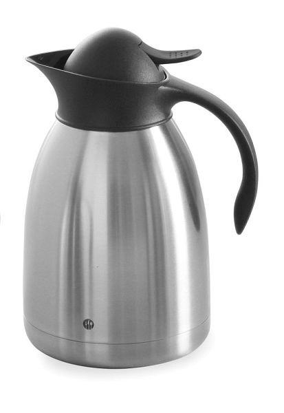 Hendi Isolierkanne doppelwandig 1,5L Edelstahl/PP Schwarz, 446607