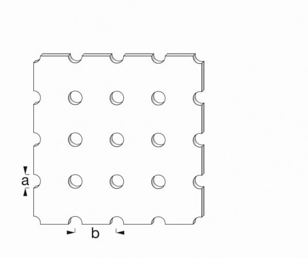 Vormann Alu Rundlochblech 250 x 500 x 1,5 blank, 056425050AN