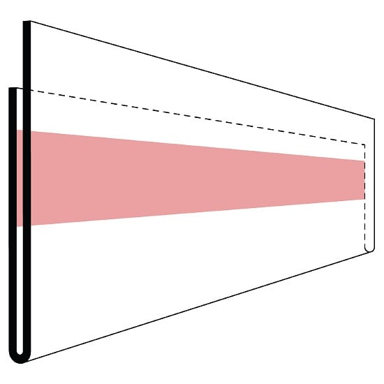 KROG Etikettenhalter selbstklebend mit verkürzter Rückseite 210 x 50 mm, EH210-50