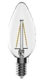 lemonlight Leuchtmittel Classic LED C35, Lichtstrom: 470 lm, VE: 10 Stück, 201.0005