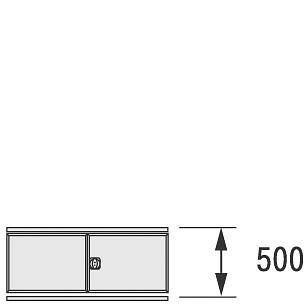 BITO Flügeltür 1300x575 RAL7035 Set, 29955