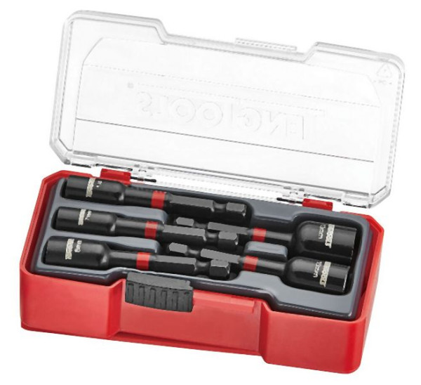 Teng Tools Schlag-Mutterntreiber-Set, mit Gürtel-Clip, 5 Teile, TJNS05