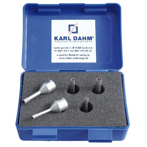 Karl Dahm Diamant-Trockenbohrkronen-Set mit Paraffin-Kühlung, 50330