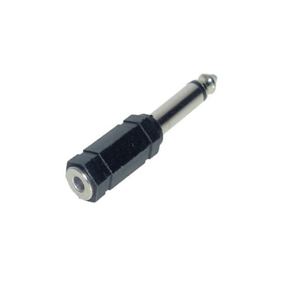 S-Conn Adapter, Klinkenstecker Mono 6,3mm auf Klinkenkupplung Mono 3,5mm, 57001