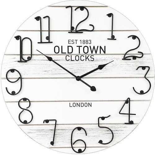 Technoline Quarzwanduhr "Old Town" London, MDF-Material, Abmaße: Ø 50 cm, 776043