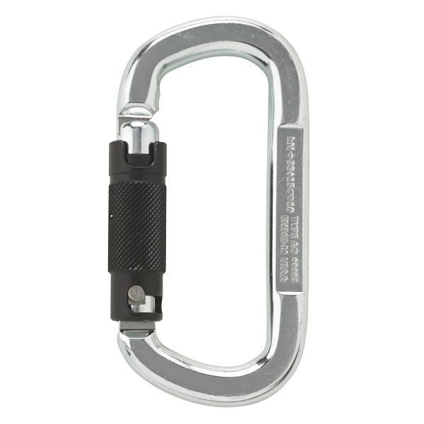 AustriAlpin Karabiner ASYMM OVAL 3-Wege-Autolock Stahl 38 kN, VE: 40 Stück, TF35AK3