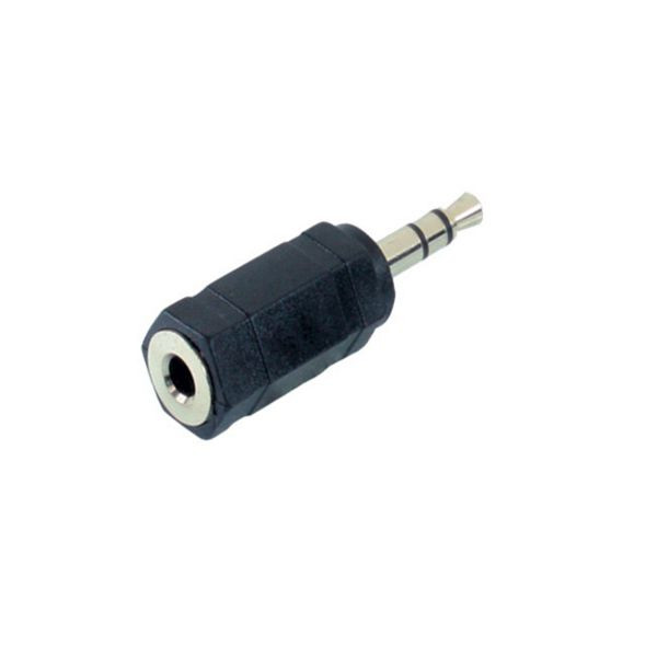 S-Conn Adapter, Klinkenstecker Stereo 3,5mm auf Klinkenkupplung Mono 3,5mm, 57016