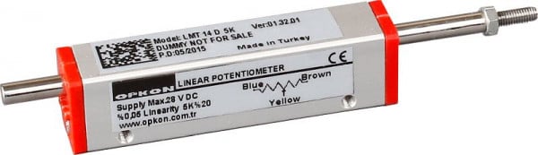 Opkon Modell LMT Linear Potentiometer LMT 25 D 2K 0M15, 25mm, 2 kOhm Widerstand, OP1.10.0461